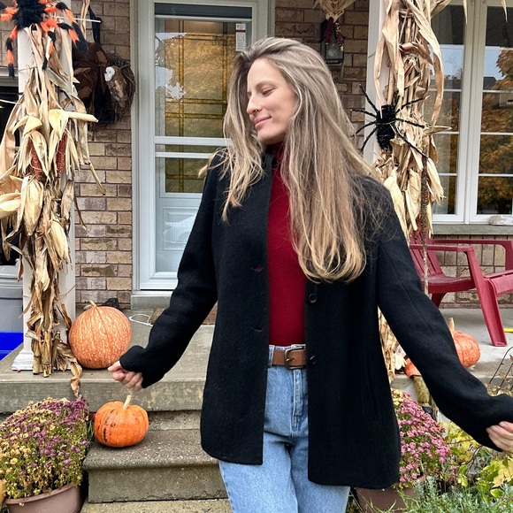 Lands’ End Wool Coat - Picture 4 of 6